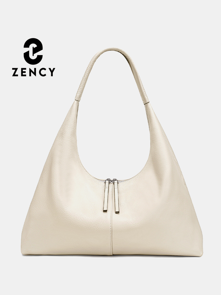 Leather Work Bag Women - Borsa Hobo da Donna Zency in