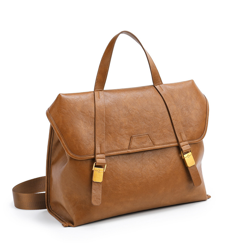 Leather Work Womens Backpack - Borsa a tracolla in vera pelle