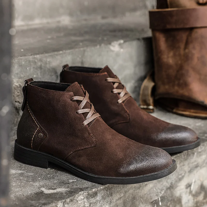 Leatherwork Boots - Nuovi stivaletti in pelle scamosciata di