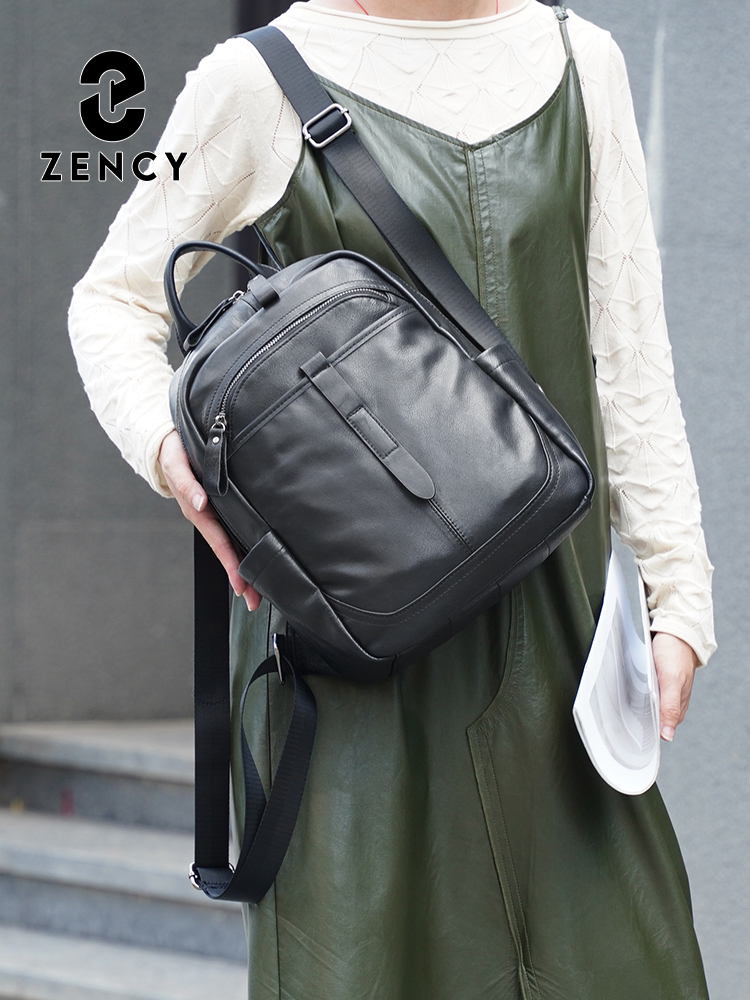 Leather Work Womens Backpack - Zency Zaino da donna in vera