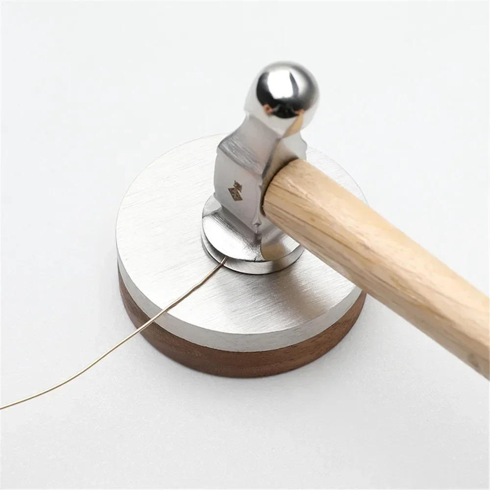 Leatherwork Hammer - Martello a testa tonda in acciaio