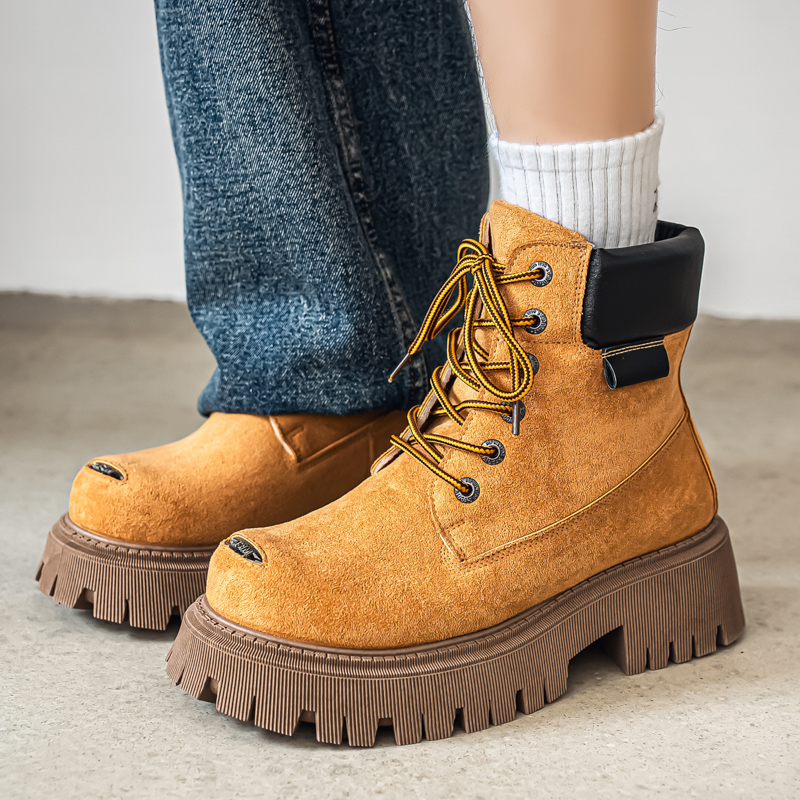 Leatherwork Boots - Stivali Classici Alti da Uomo in