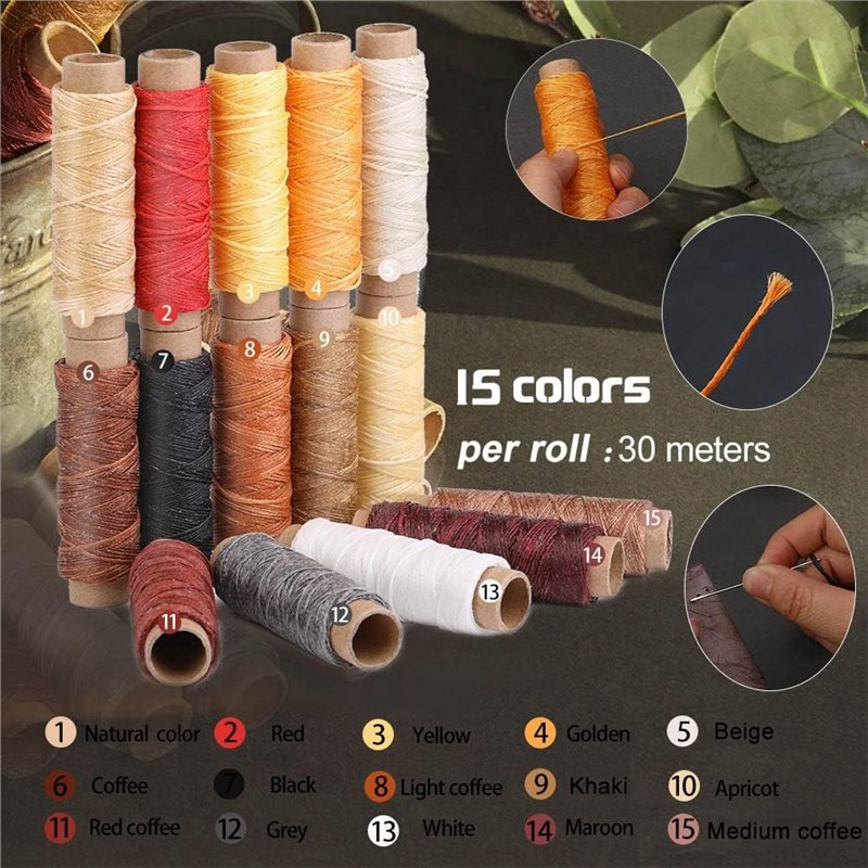 Leatherwork Beginner Tools - Kit di Strumenti per Lavorazione della