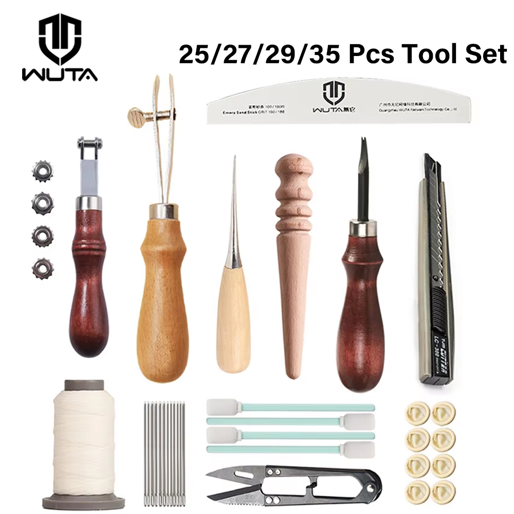 Leatherwork Beginner Tools - WUTA Kit di strumenti professionali per
