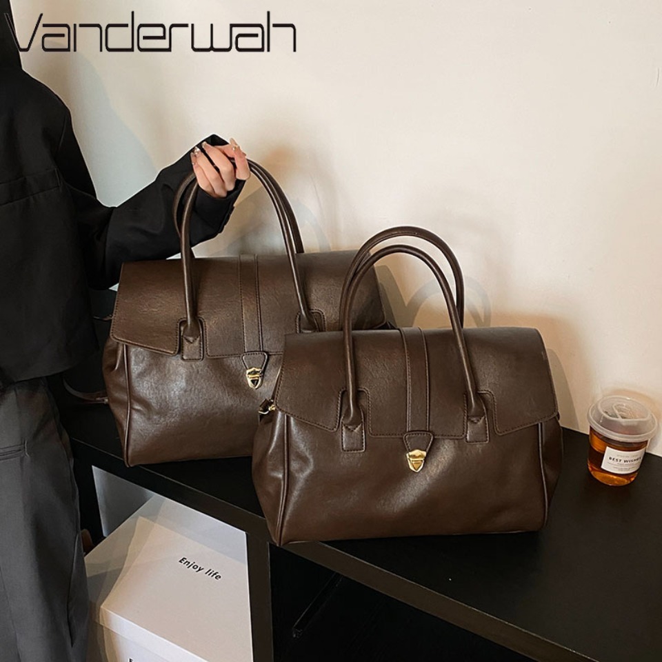Leather Work Bag Women - Borse a tracolla a spalla da