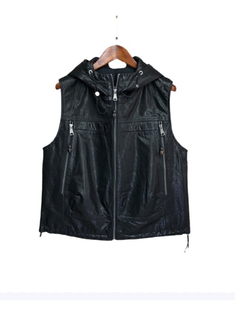 Gilet Casual da Lavoro per Don - Leather Work Jacket With Hood recensione e prezzo