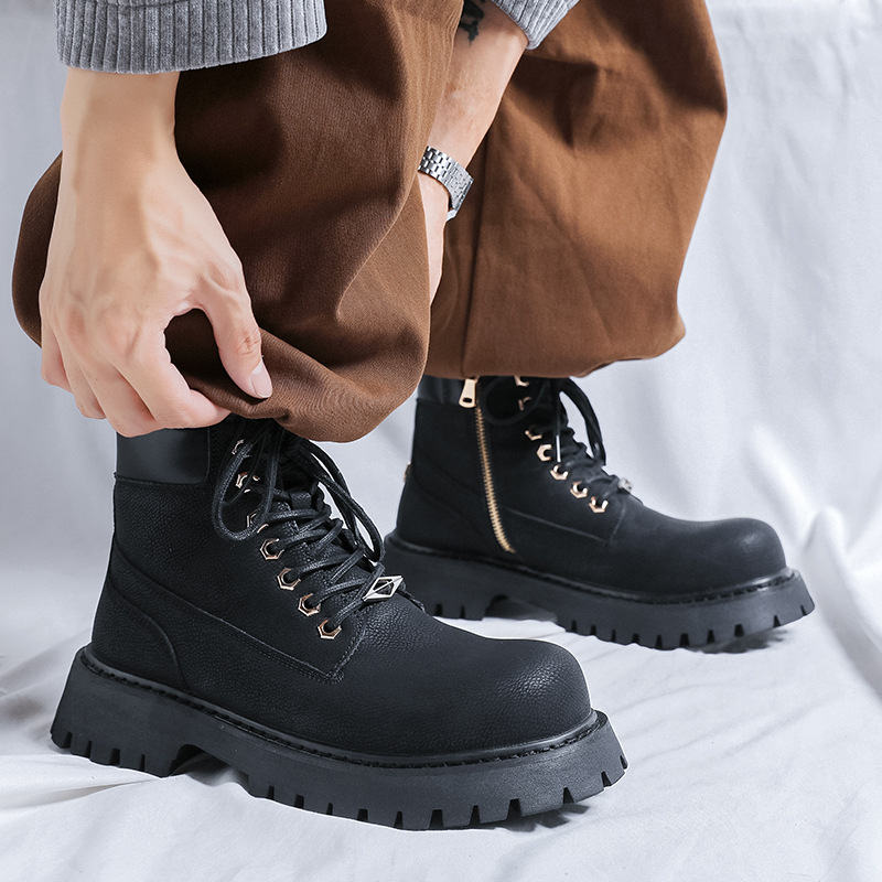 plus size uomo moda festa banc - Leatherwork Boots recensione e prezzo