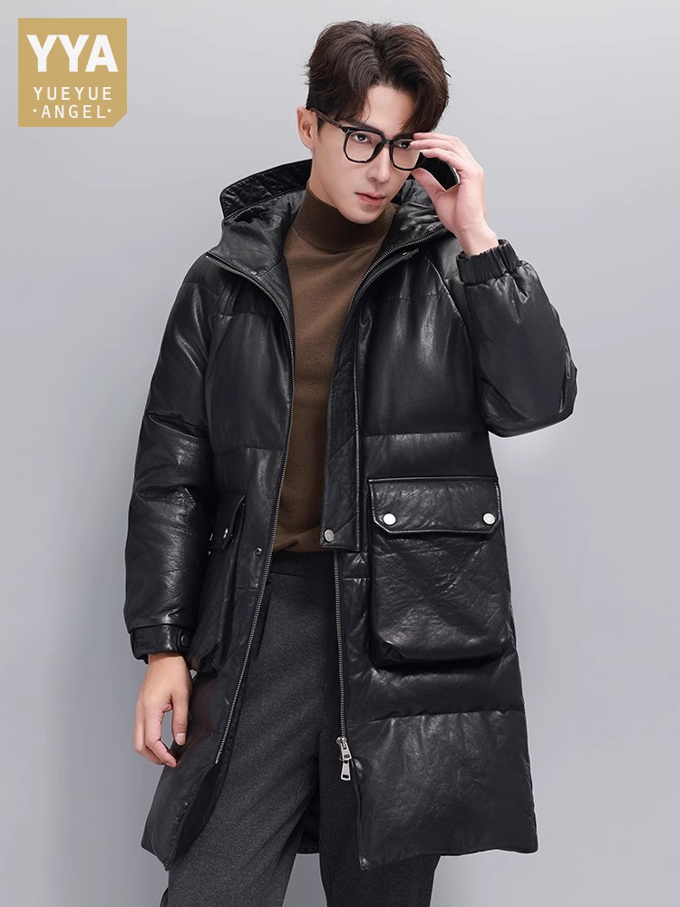 Piumino invernale da uomo cald - Leather Work Jacket With Hood recensione e prezzo