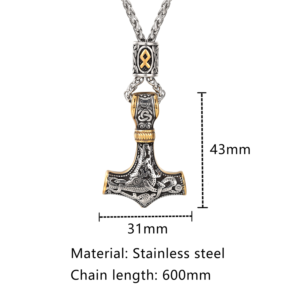 Perline rune norvegesi placcat - Leatherwork Hammer recensione e prezzo