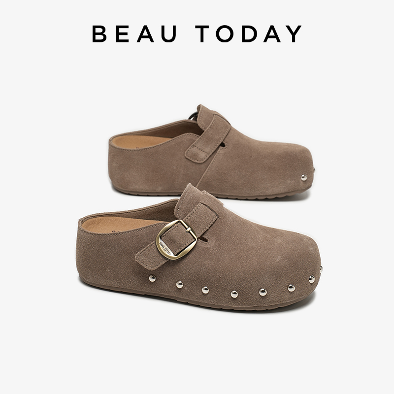 BEAUTODAY Mules casual da donn - Leatherwork Rivets recensione e prezzo