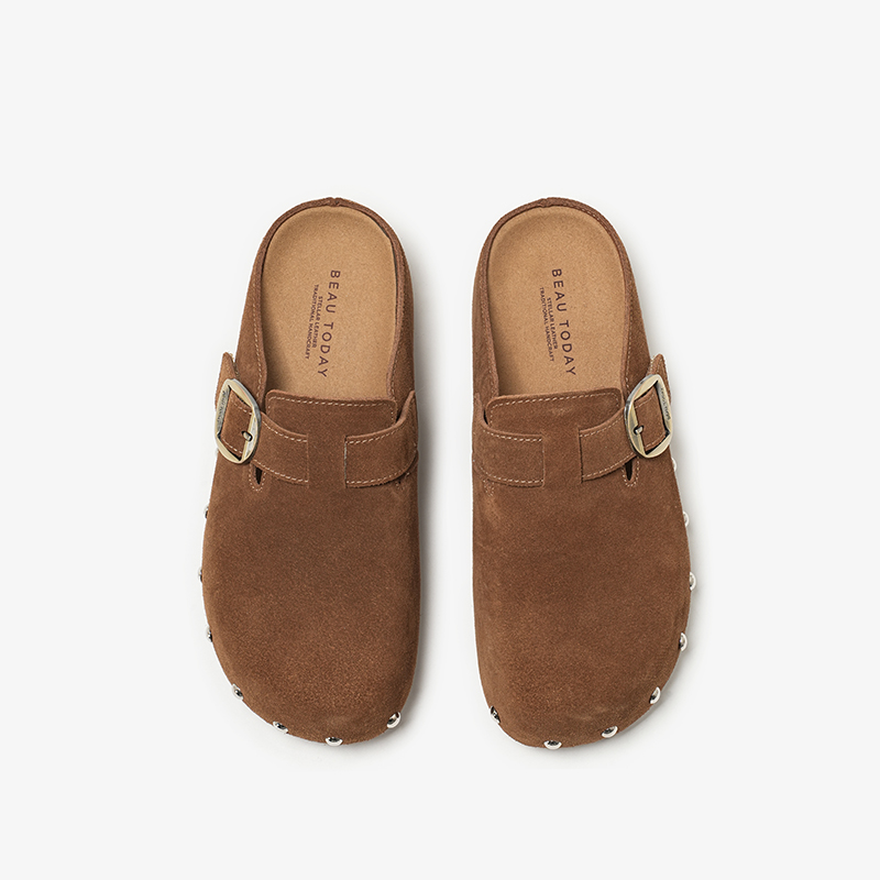 BEAUTODAY Mules casual da donn - Leatherwork Rivets recensione e prezzo