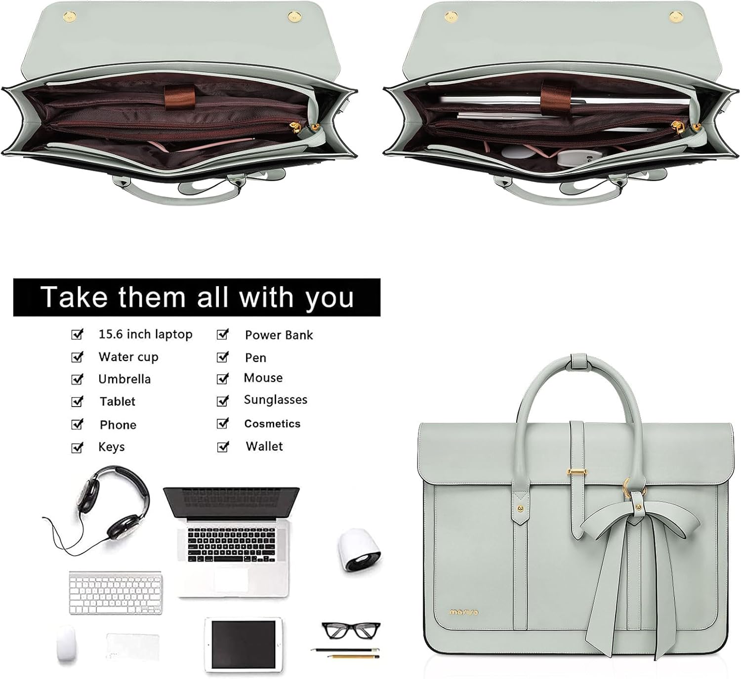 Borsa per laptop Borsa da donn - Leather Work Womens Backpack recensione e prezzo