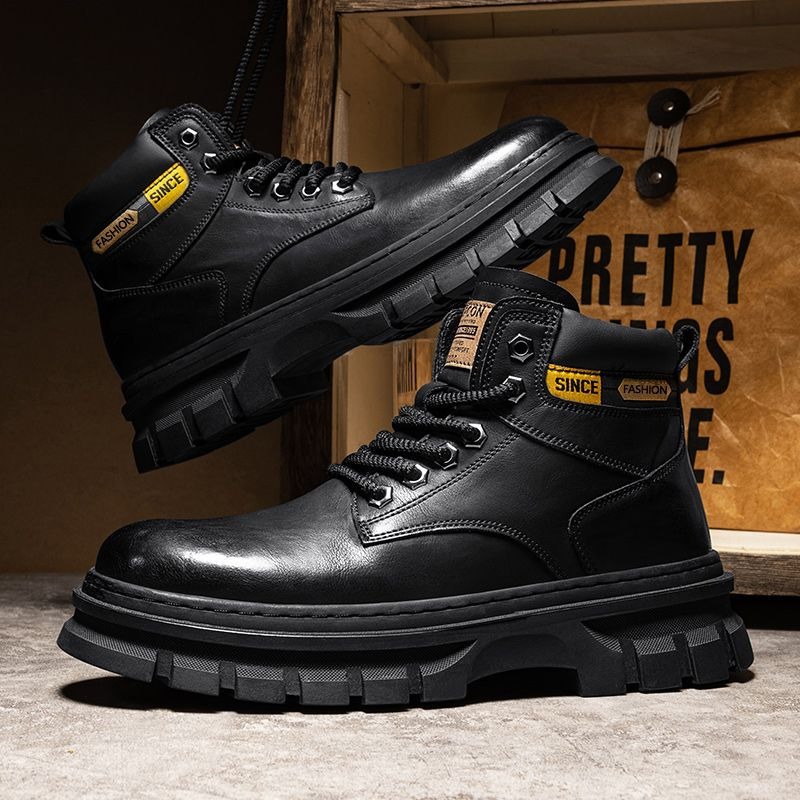Stivaletti con plateau da uomo - Leatherwork Boots recensione e prezzo