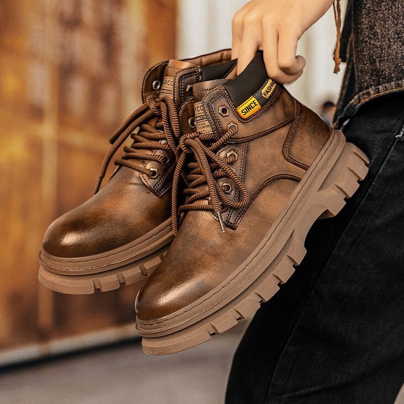 Stivaletti con plateau da uomo - Leatherwork Boots recensione e prezzo