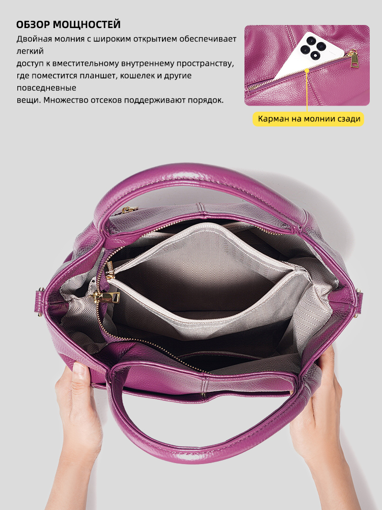 Borsa Tote Grande in Vera Pell - Leather Work Bag Women recensione e prezzo