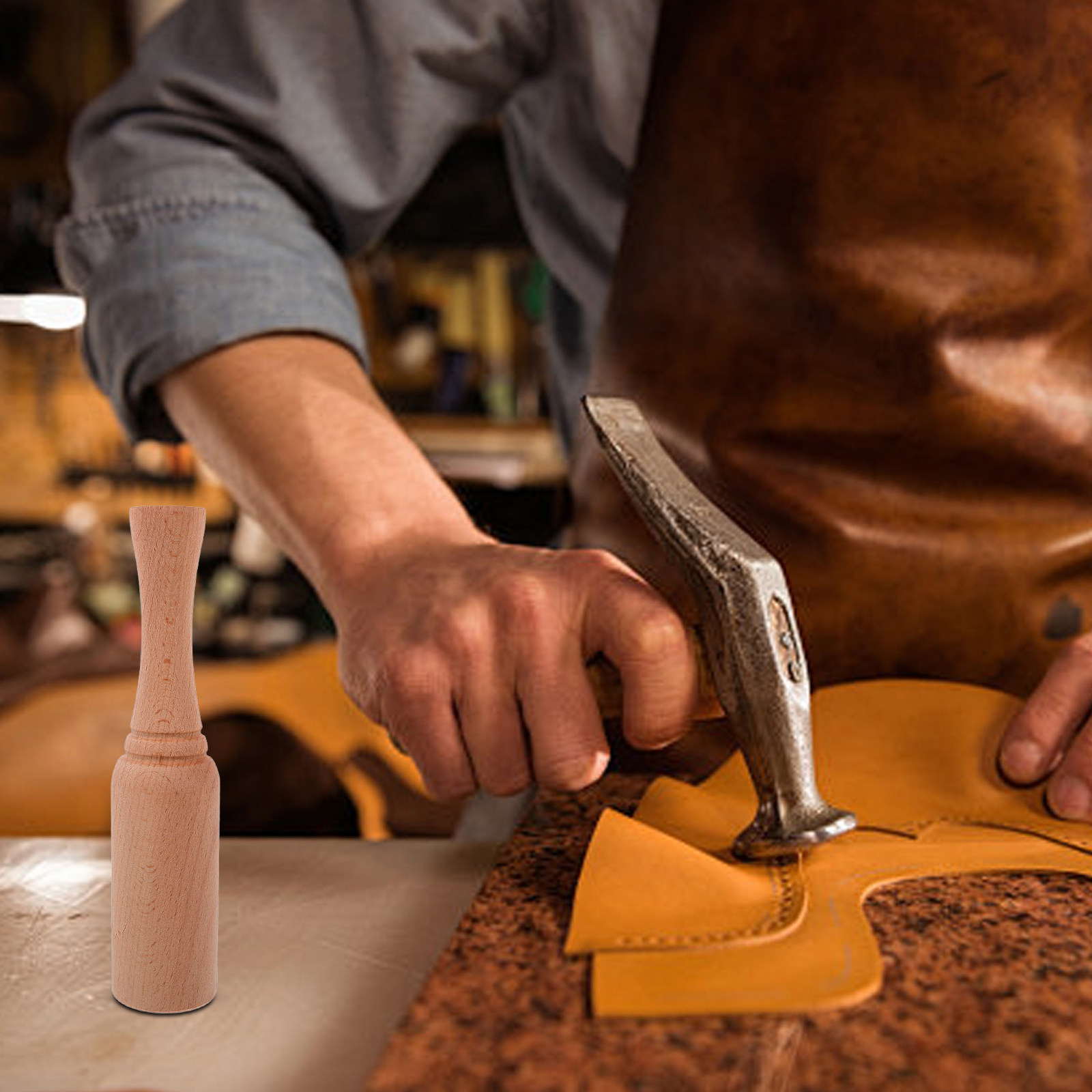 Martello in legno di faggio co - Leatherwork Hammer recensione e prezzo