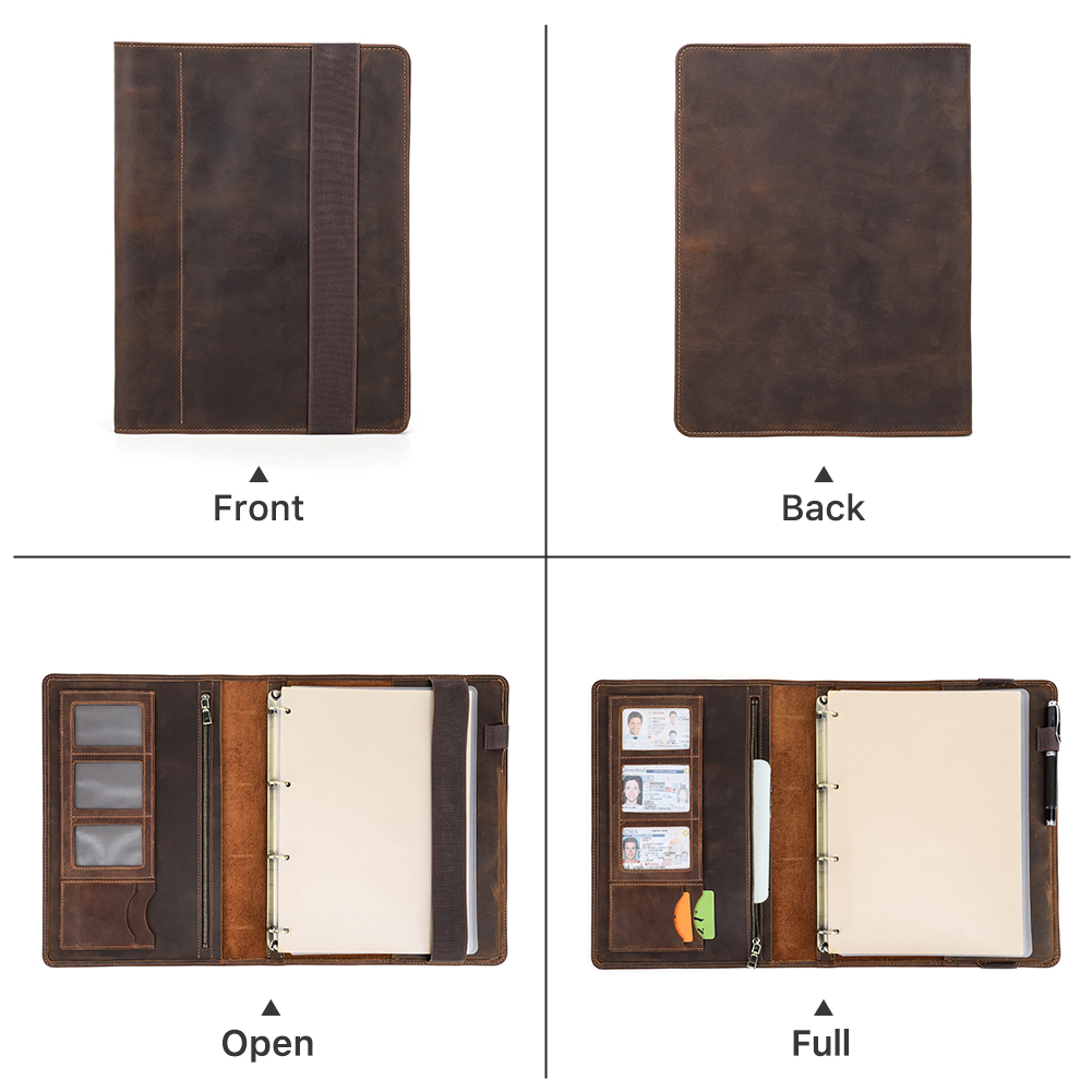 Portafoglio di lusso con coper - Leather Work Folder recensione e prezzo