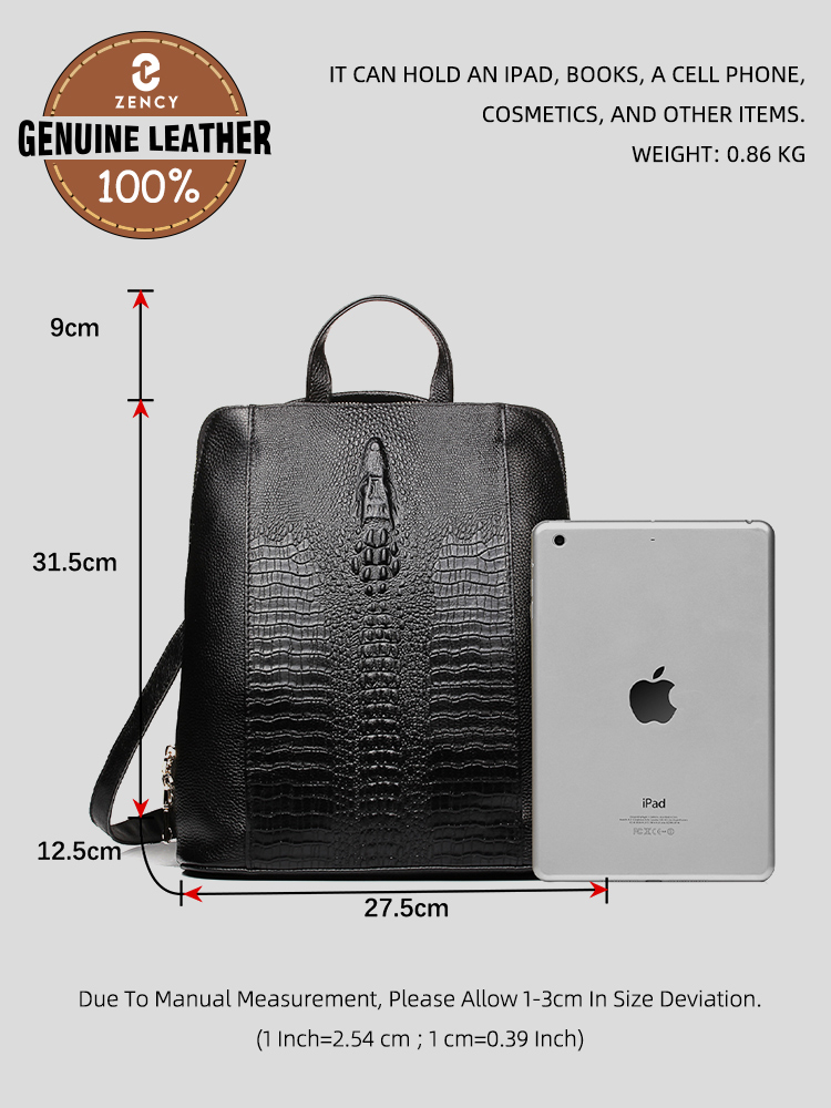 Zency Zaino da donna in pelle  - Leather Work Bag Women recensione e prezzo
