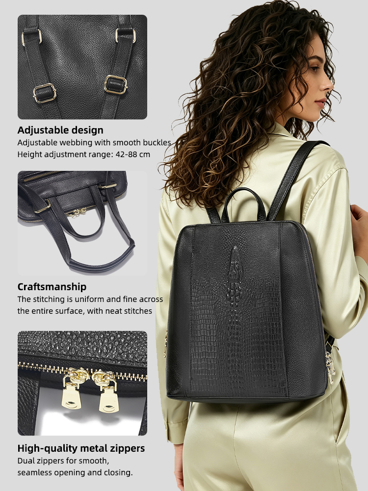Zency Zaino da donna in pelle  - Leather Work Bag Women recensione e prezzo