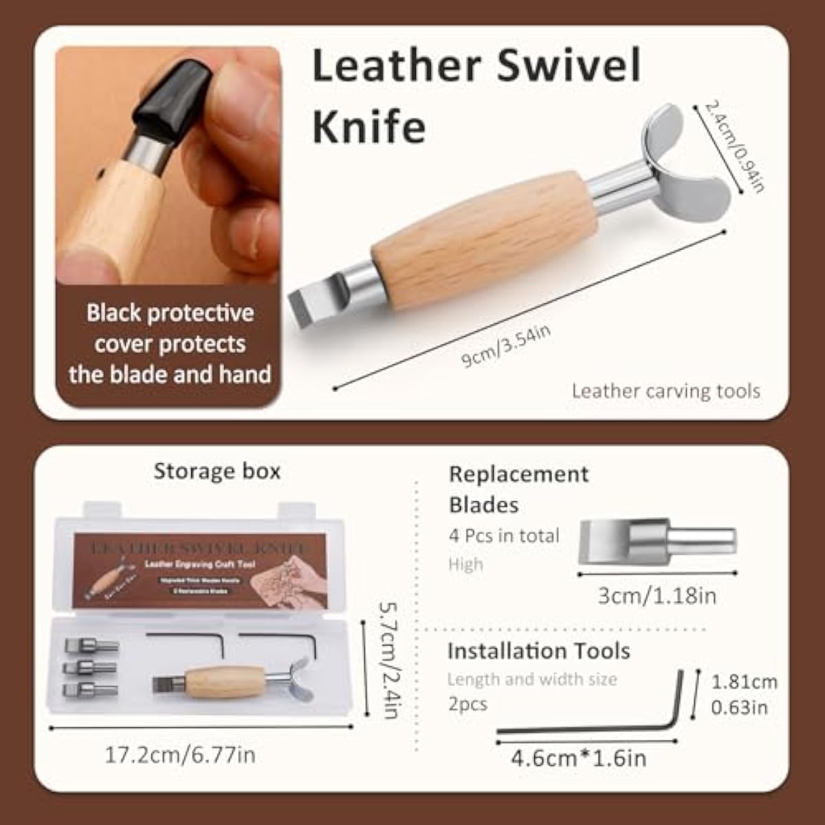 Coltello Girevole per Lavorazi - Leatherwork Knife recensione e prezzo